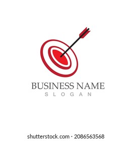 Target icon logo vector ilustration template 