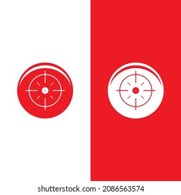 Plantilla de ilustración vectorial del logotipo del icono de destino 
