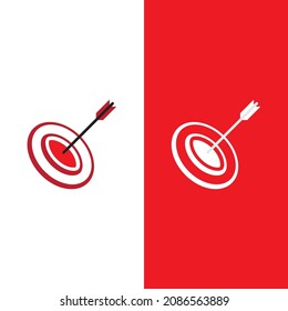 Plantilla de ilustración vectorial del logotipo del icono de destino 