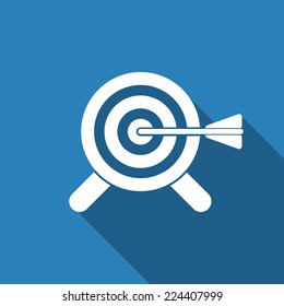 target icon with long shadow