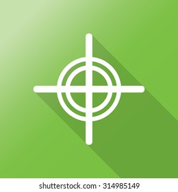 target icon with long shadow.