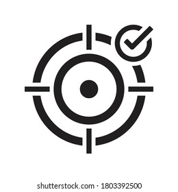 Symbol-Zielzeichen-Vektorsymbol