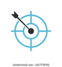 Target Icon marketing target graphic design single icon vector illustration