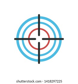 Target Icon marketing target graphic design single icon vector illustration