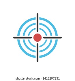 Target Icon marketing target graphic design single icon vector illustration