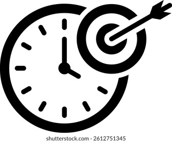 Target Icon Mixed Vector Illustration