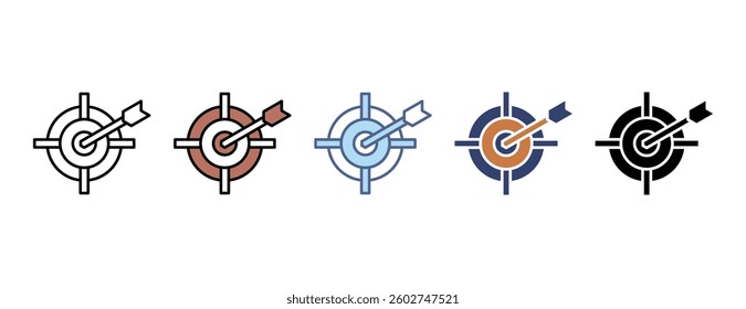 Target icon with multiple style
