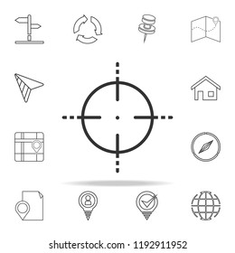 target icon. navigation icons universal set for web and mobile