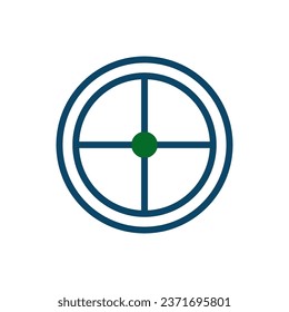 Target icon navy green icon navy green colour military vector army element and symbol perfect.