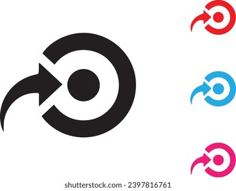 Target Icon on Checkerboard vectors and symbols design 
