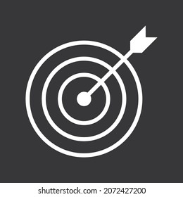 Target Icon on grey background