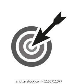 Target icon on white background. Vector Illustration