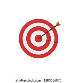 Target icon on a white background, flat style, vector