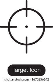 Target icon on white background