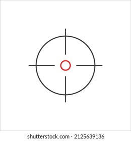 Target icon on white background. EPS 10. Vector
