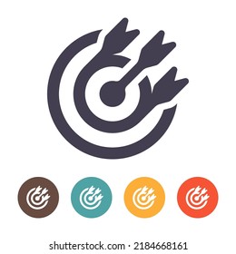 Target icon on white background