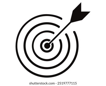 Icono de destino sobre un fondo blanco