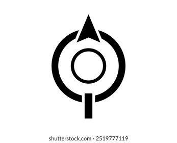 Target icon on a white background