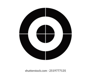 Target icon on a white background