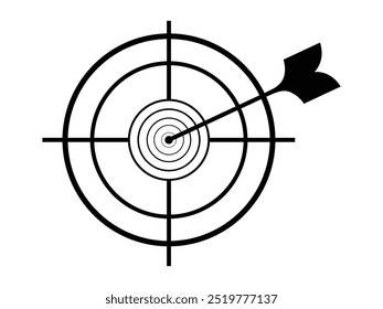 Target icon on a white background