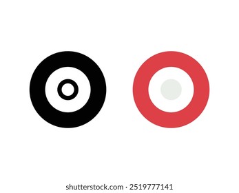 Icono de destino sobre un fondo blanco