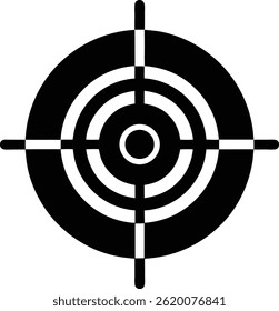 Ícone de destino no plano de fundo branco