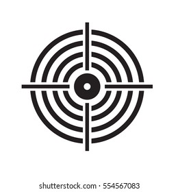 target icon on white background. target sign. 