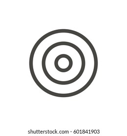 target icon on white background vector