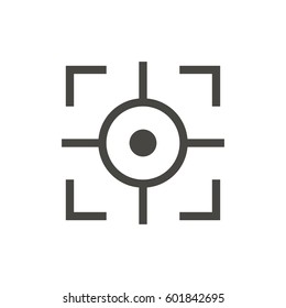 target icon on white background vector