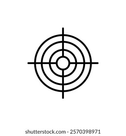 Target icon Outline thin set