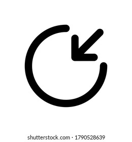 Target icon outline vector. isolated on white background