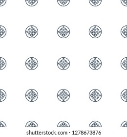 target icon pattern seamless white background. Editable outline target icon. target icon pattern for web and mobile.
