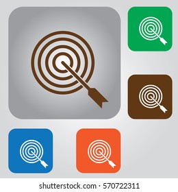 target icon. Pictograph of target