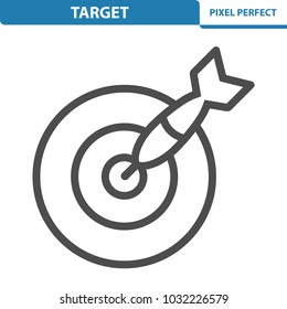Target Icon. Professional, pixel perfect icons optimized for both large and small resolutions. EPS 8 format. 12x size for preview.