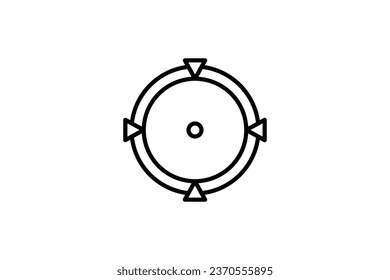 Target Icon. Icon related to Business. Suitable for web site design, app, UI, user interfaces. Line icon style. Simple vector design editable