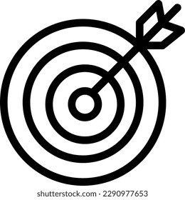 The Target icon represents a goal or objective, often used in project management or marketing-related software