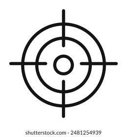 Target Icon for Sales Goals and Marketing Campaigns