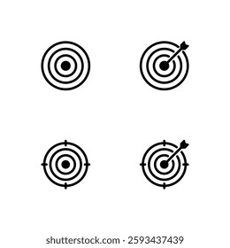 Target icon set. Aim icon.