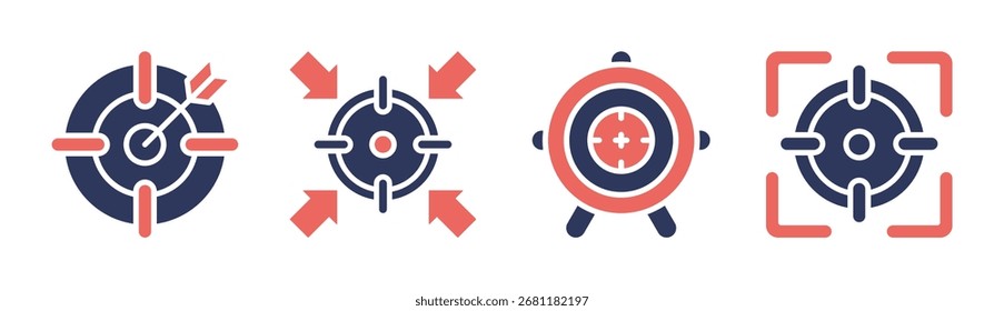 El conjunto de iconos de destino contiene varias colecciones de concepto