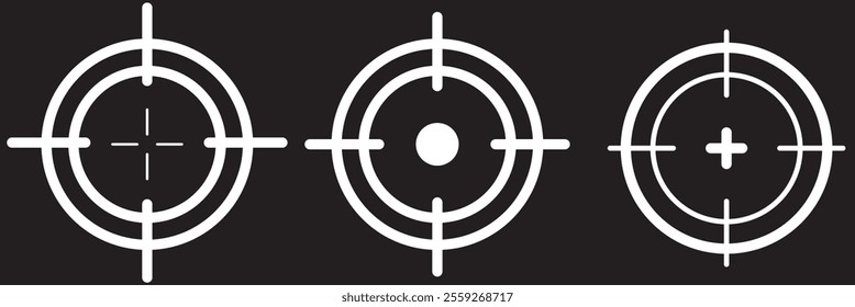 Target icon set, goal icon, Focus target icon vector illustration