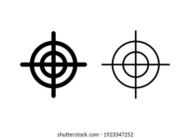 Target icon set. goal icon vector. target marketing icon vector