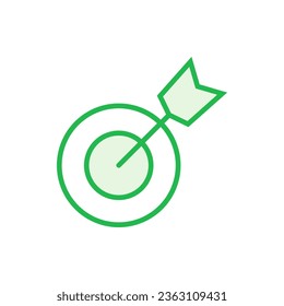 Zielsymbol eingestellt. Tor-Icon-Vektorgrafik. Zielmarkierungssymbol-Vektorgrafik