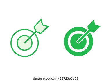 Target icon set. goal icon vector. target marketing icon vector