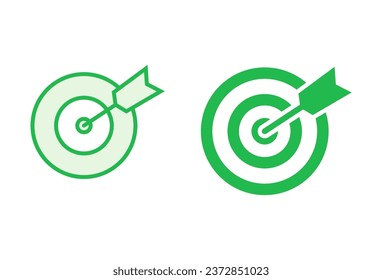 Target icon set. goal icon vector. target marketing icon vector