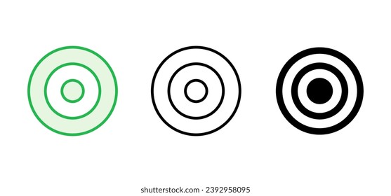 Target icon set. goal icon vector. target marketing icon vector