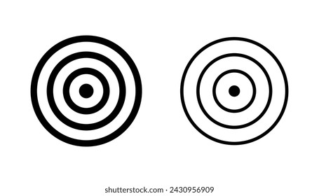 Conjunto de iconos de destino. vector de iconos de objetivo. vector de iconos de marketing de destino