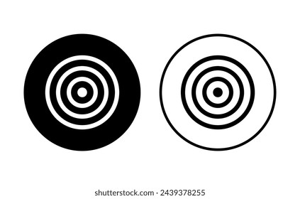 Target icon set. goal icon vector. target marketing icon vector