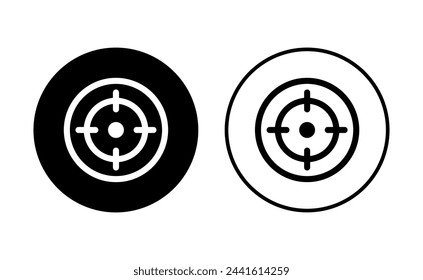 Target icon set. goal icon vector. target marketing icon vector