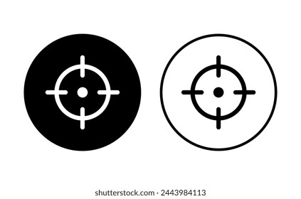 Target icon set. goal icon vector. target marketing icon vector