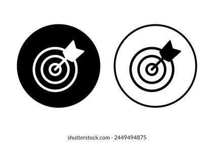 Target icon set. goal icon vector. target marketing icon vector